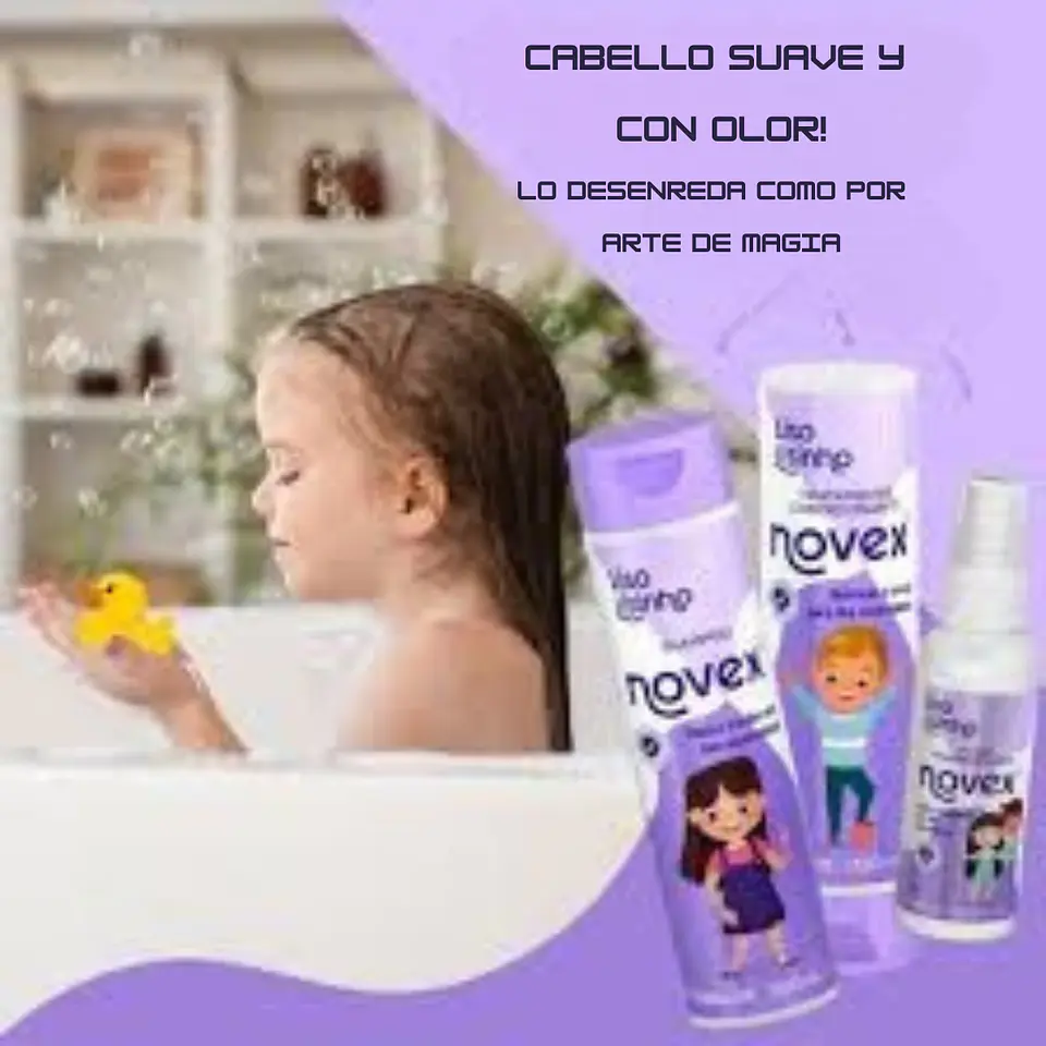 Kit Shampoo Acondicionador + Desendredante Liso Lisiho  2