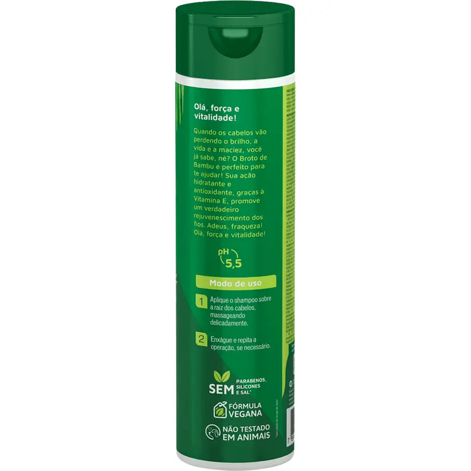 Shampoo Fortalecedor Broto de Bambu 300ml 2