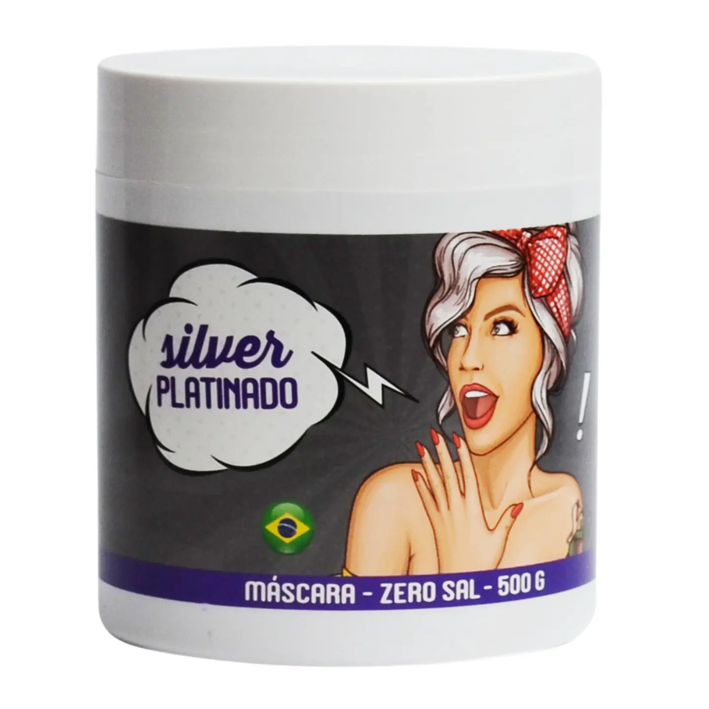 Mascara Capilar Silver Platinada 500grs 1