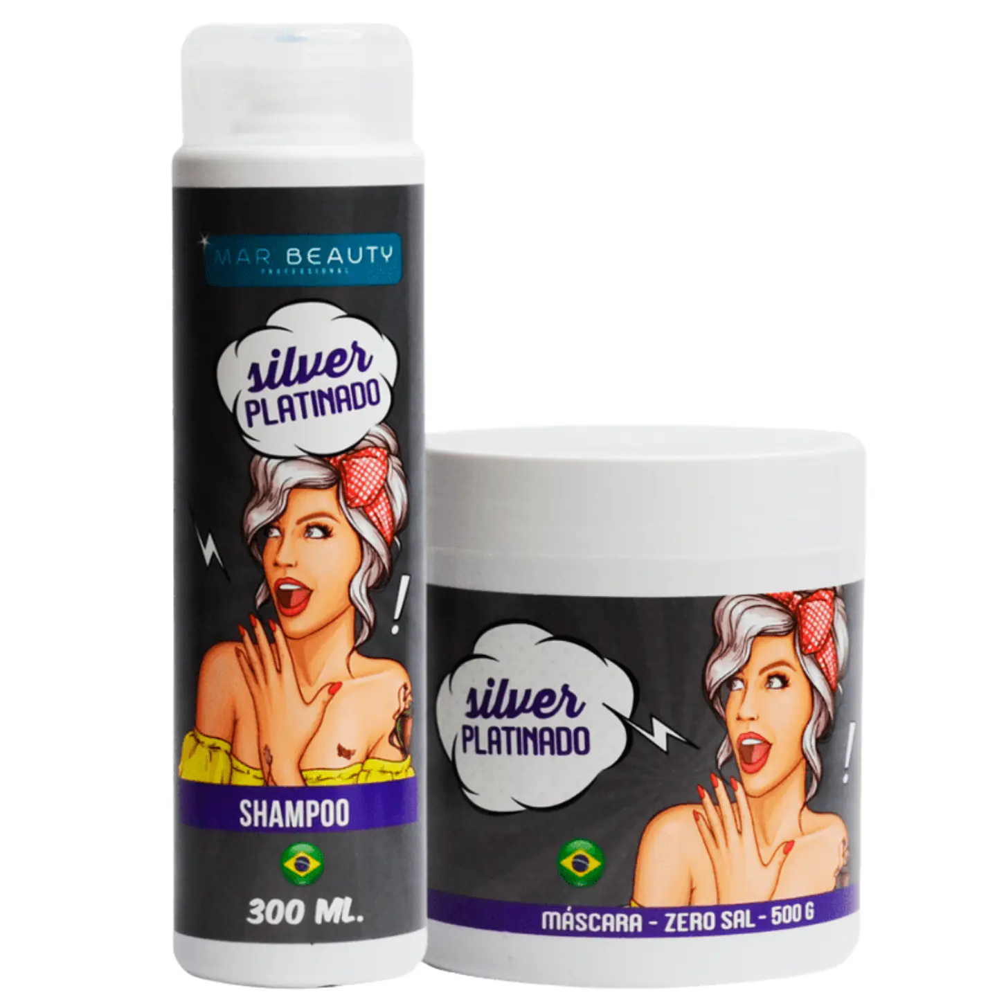 Pack Shampoo + Mascara Silver Platinado 1