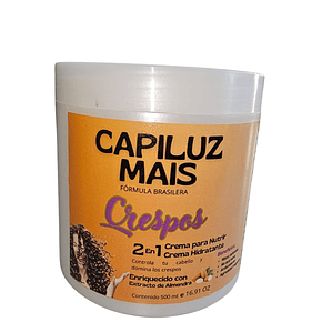 Crema De Peinar Mais Crespos 2 en 1 Nutre e Hidrata 