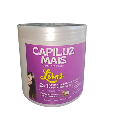 Crema De Tratamiento Mais Lisos 2 en 1 Nutre e Hidrata 500g