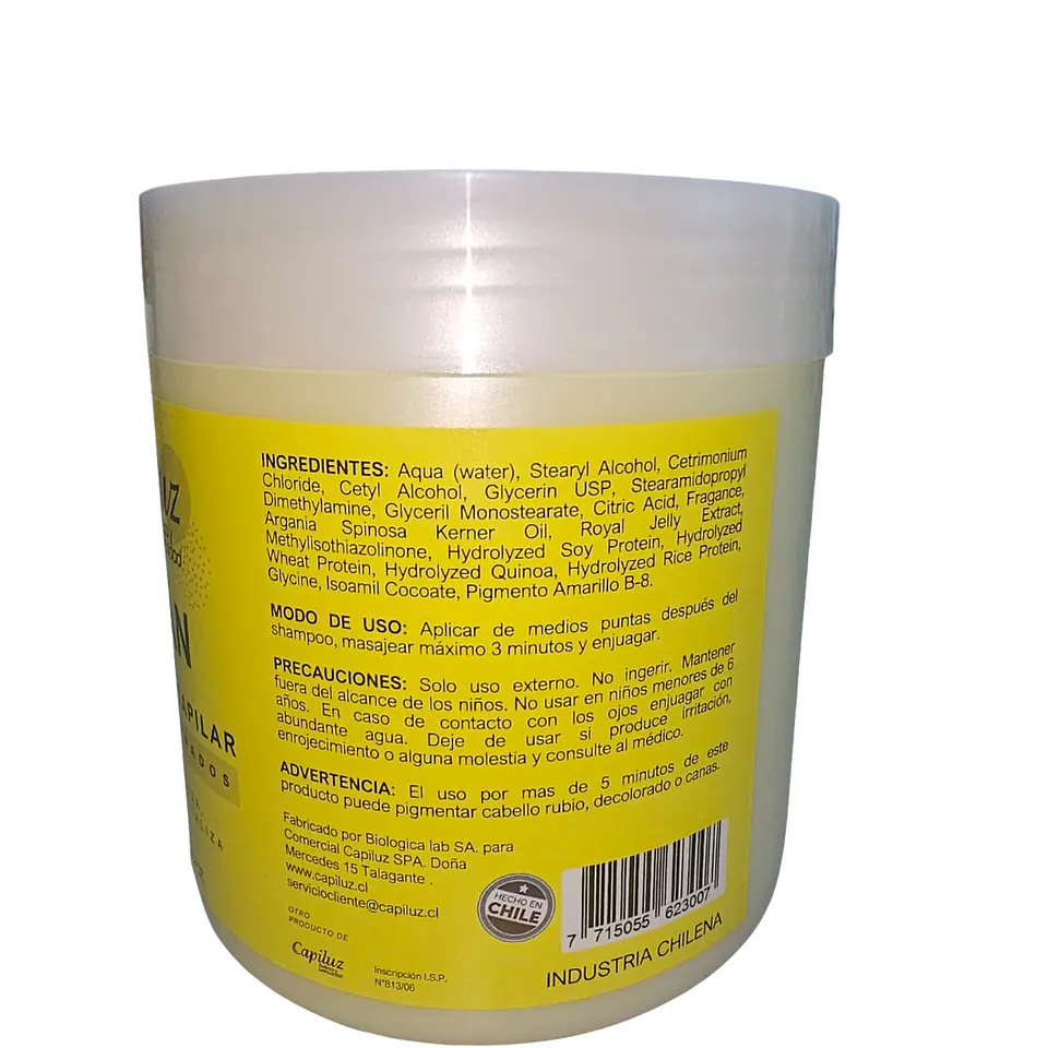 Mascarilla Capilar para Cabello Dañado de Argan 1k 3