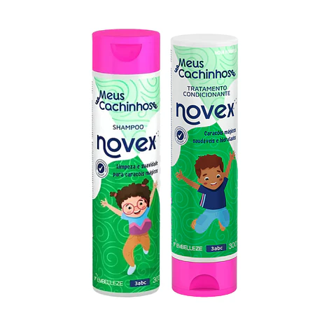Kit Shampoo y Acondicionador Meus Cachinhos Niños 300ml