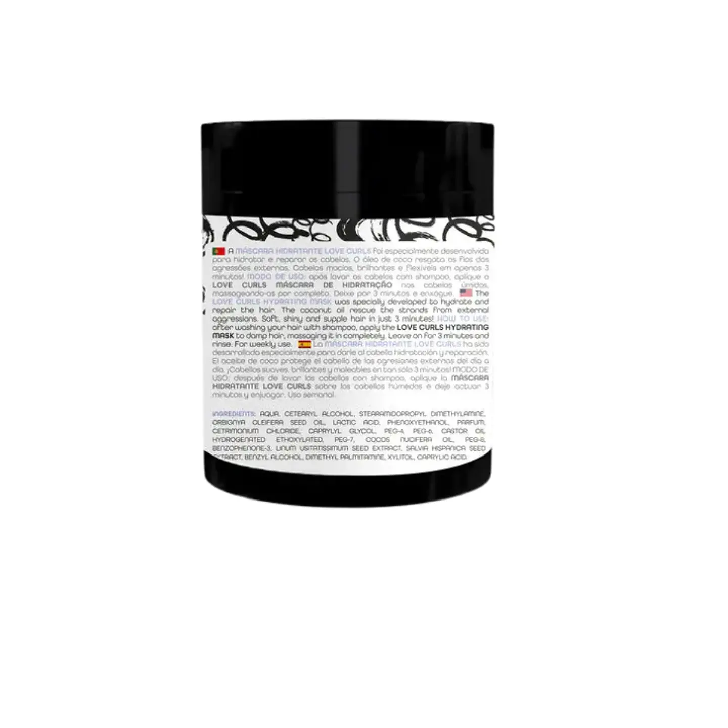 Máscara Capilar Hidratante Amo Cachos Love Curls 2A a 4C 2
