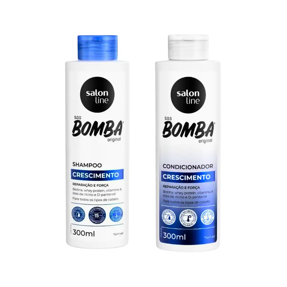 Tripack Shampoo + Acondicionador +  Mascara  Bomba de Crecimiento  3