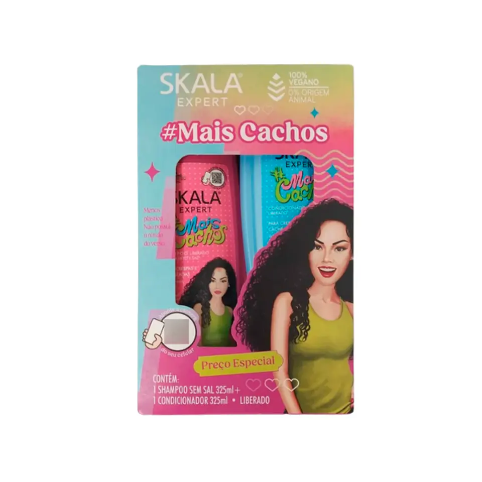 Kit Shampoo Y Acond Rizos Perfectos Mais Cachos Skala Expert 1