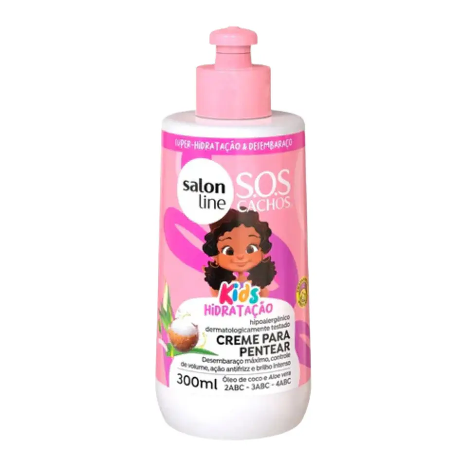 Shampoo + Acondicionador + Mascarilla + Crema de Peinar + Gelatin a SOS Cachos Kids 4