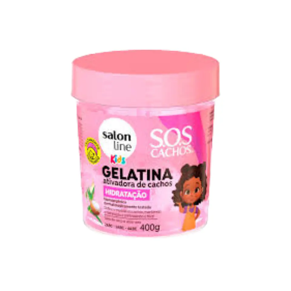 Shampoo + Acondicionador + Mascarilla + Crema de Peinar + Gelatin a SOS Cachos Kids 5