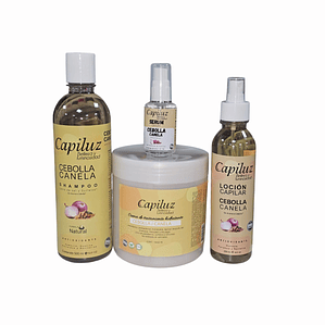 Kit Crecimiento y Fuerza Capilar Para Cabello Débil con Caída cebolla canela