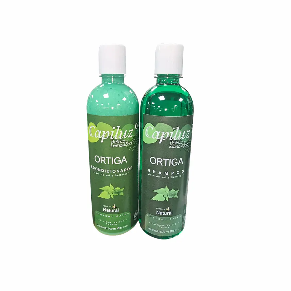 Pack Fortalecedor Ortiga Shampoo y Acondicionador Contra la Caída 1