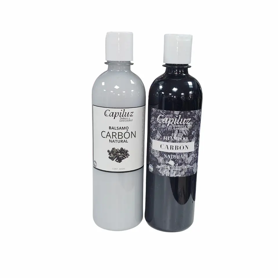 Pack Carbón Shampoo + Acondicionador Limpieza Profunda y Antigrasa 1
