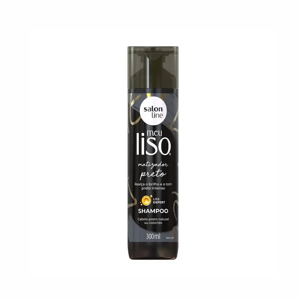 Pack shampoo Acondicionador y Mascara Matizadora Negro Salon Line 2