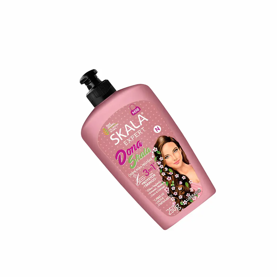Crema de Peinar 3 en 1 Dona Con protector Termico 250g 2