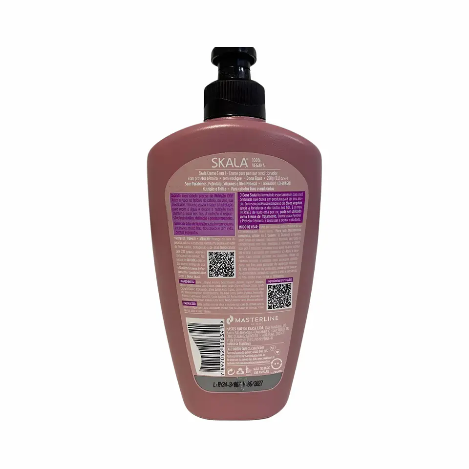 Crema de Peinar 3 en 1 Dona Con protector Termico 250g 3