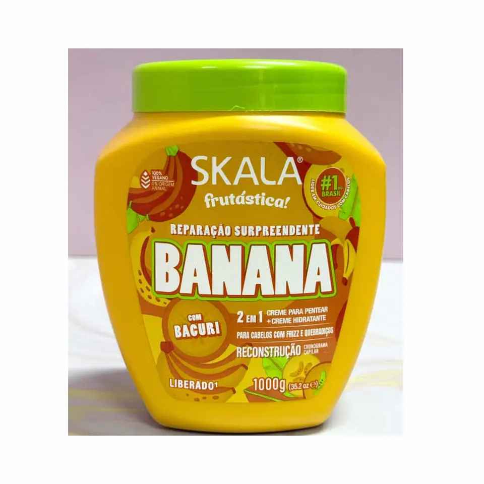 Máscara y crema de peinar skala 2 en 1 Banana 1kg 4