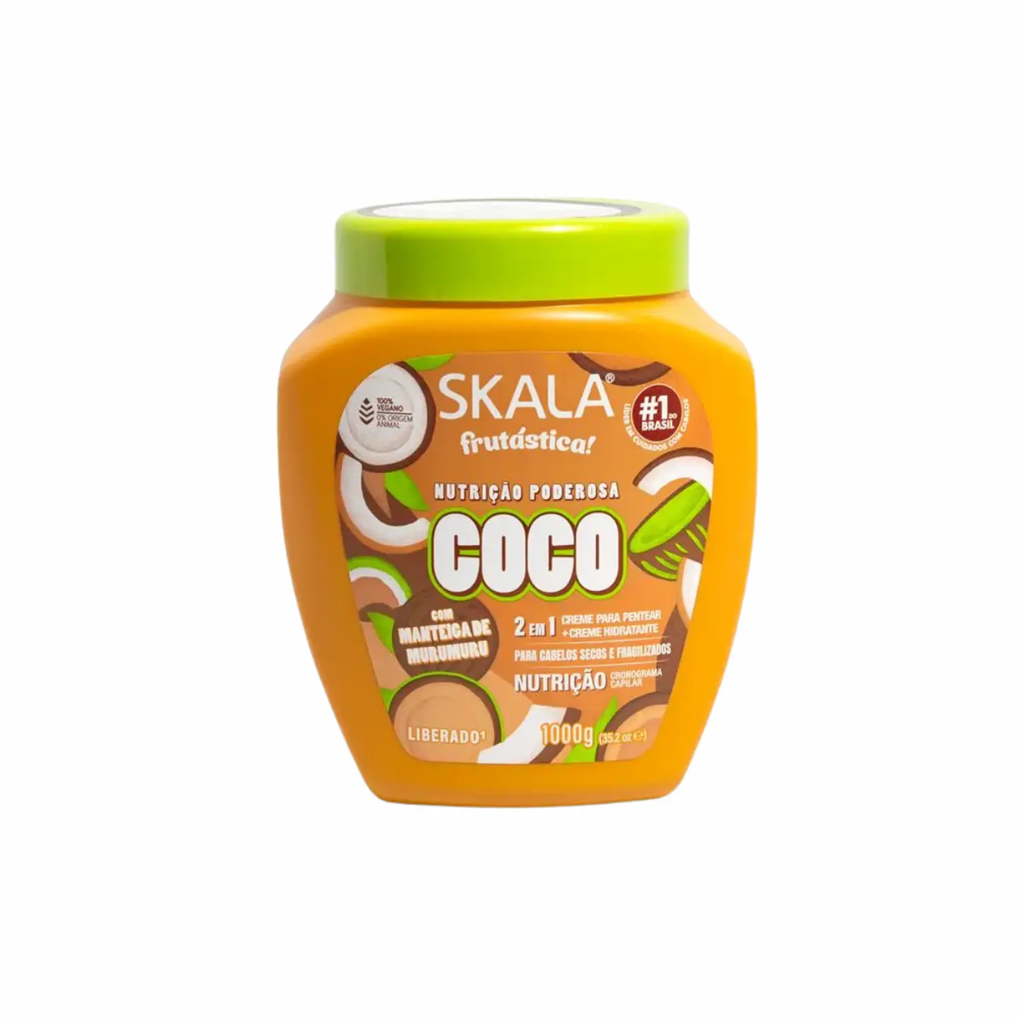 Máscara y crema de peinar skala 2 en 1 Coconut (oleo de coco) 1k 5