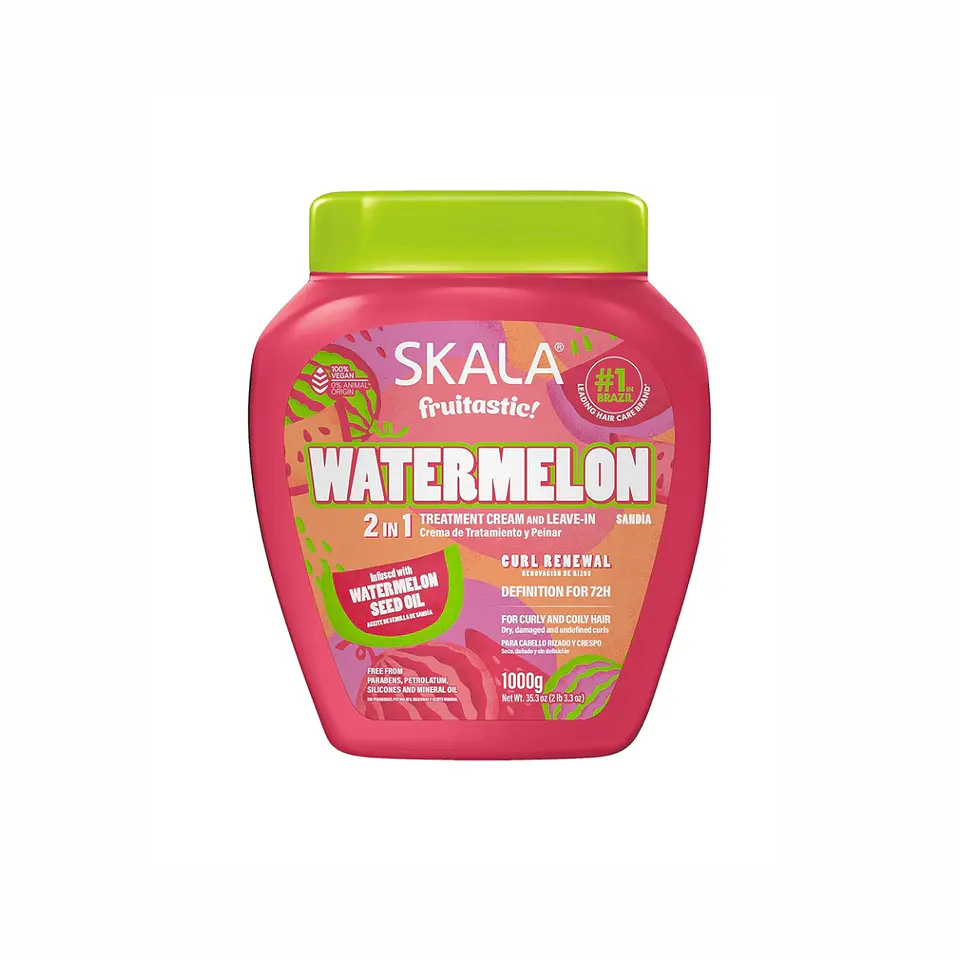 Máscara y crema de peinar skala 2 en 1 sandia (watermelon) 1k 6