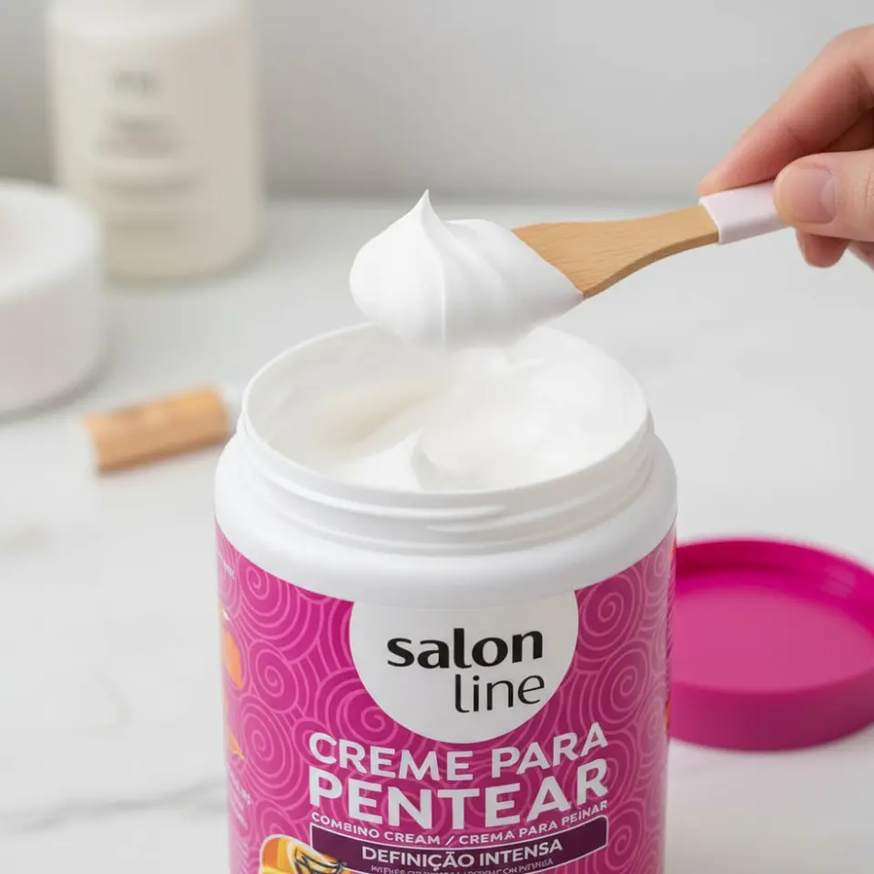 Crema para Peinar Salon Line Definición Intensa 1kg Rizos sin Frizz y con Brillo 4