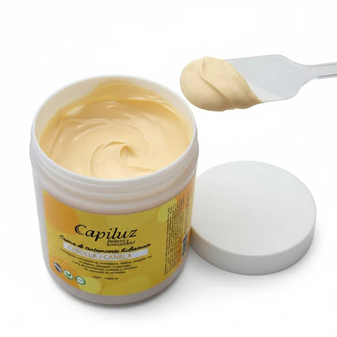 Crema Tratamiento Capilar Cebolla y Canela Capiluz Hidratación y Crecimiento