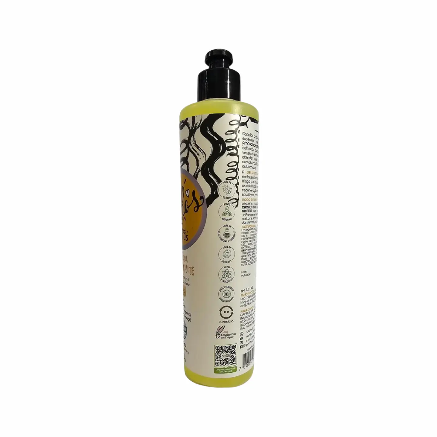 Gelatina Para Rizos Acidificante Amo Cachos 420ml 4