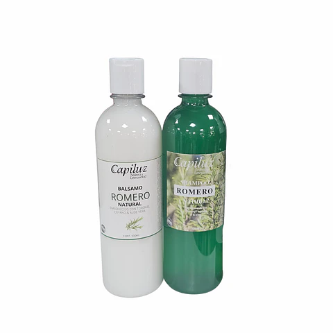 Pack Shampoo Y Acondicionador Romero Anticaída Crecimiento Cabello Fuerte y Abundante