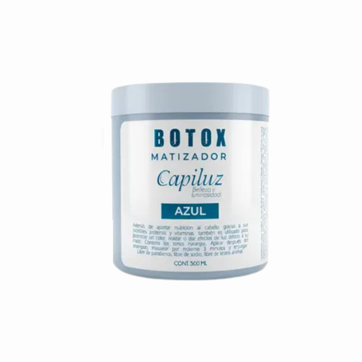 Pack Shampoo Matizador Azul + Botox Matizador Azul. 3