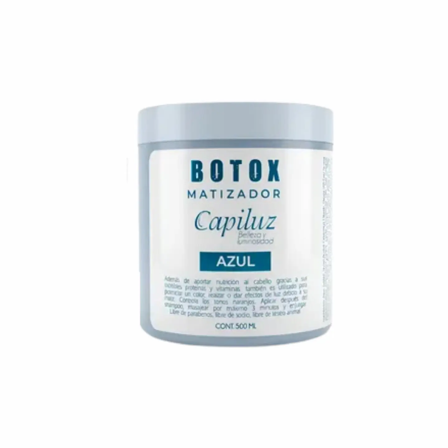 Pack Shampoo Matizador Azul + B-tox Matizador Azul. 3