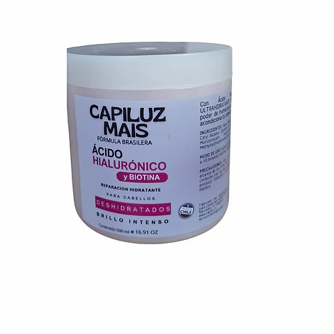 Tratamiento Capilar Acido Hialuronico y Biotina  Brillo Intenso