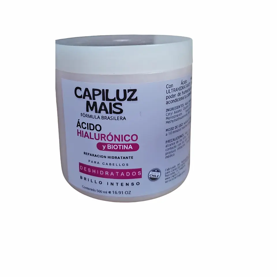 Tratamiento Capilar Acido Hialuronico y Biotina  Brillo Intenso 2