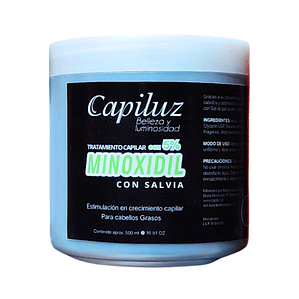 Tratamiento Capilar Con 5 % Minoxidil  y Salvia Estimula el Crecimiento Capilar