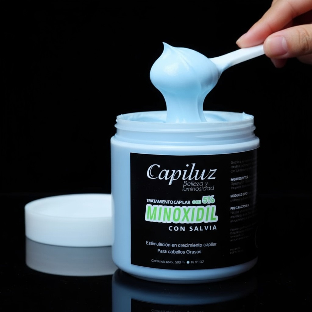 Tratamiento Capilar Con 5 % Minoxidil  y Salvia Estimula el Crecimiento Capilar 3