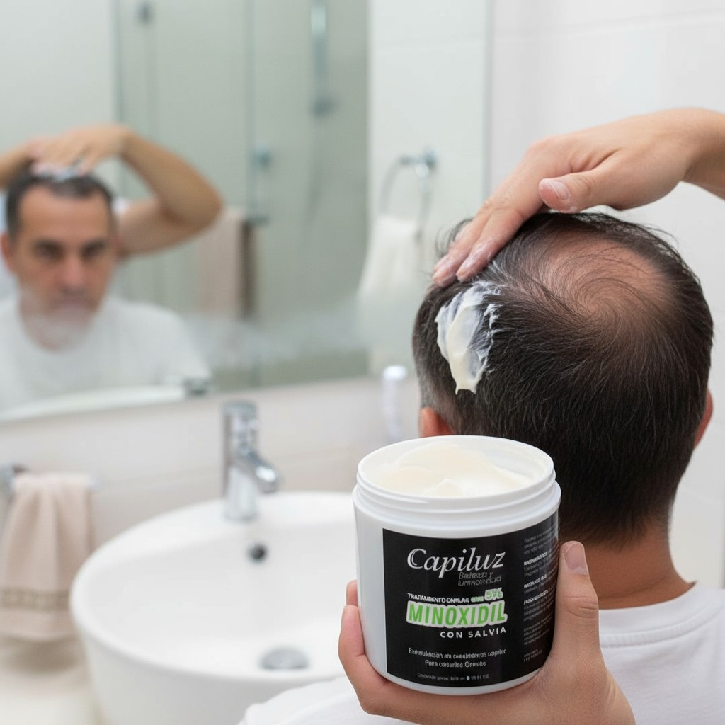 Tratamiento Capilar Con 5 % Minoxidil  y Salvia Estimula el Crecimiento Capilar 6