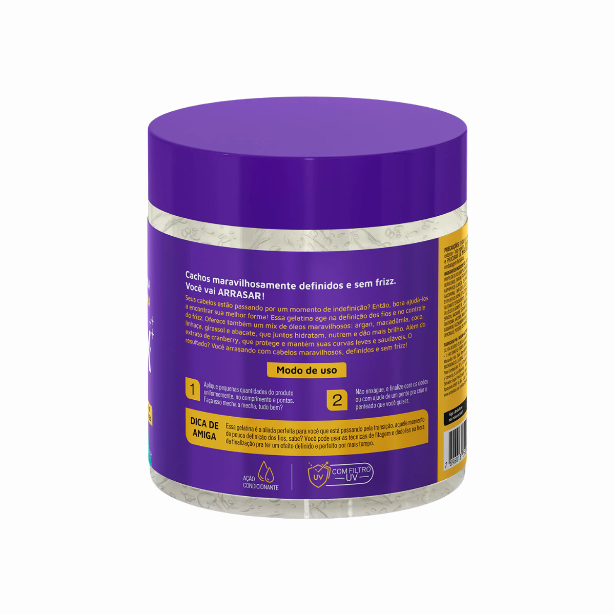 Gelatina Capilar Meus Cachos Mágicos Texturizada Novex 500 G 2