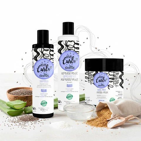 Tripack Shampoo + Acondicionador + Mascarilla Amo Cachos 2A a 4C