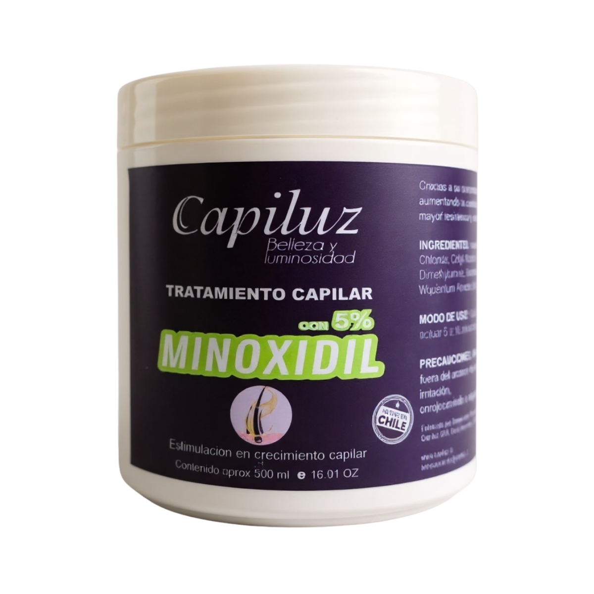 Tratamiento Capilar Con 5 % Minoxidil Estimula el Crecimiento Capilar 1