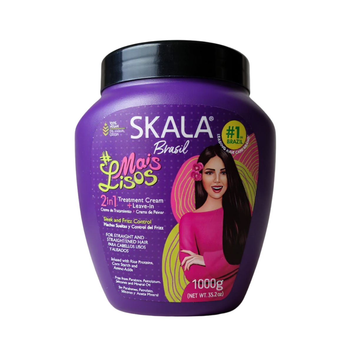 Mais Liso Crema 2 en 1 Para Cabello Liso Natural o Alaciado 1kg 1
