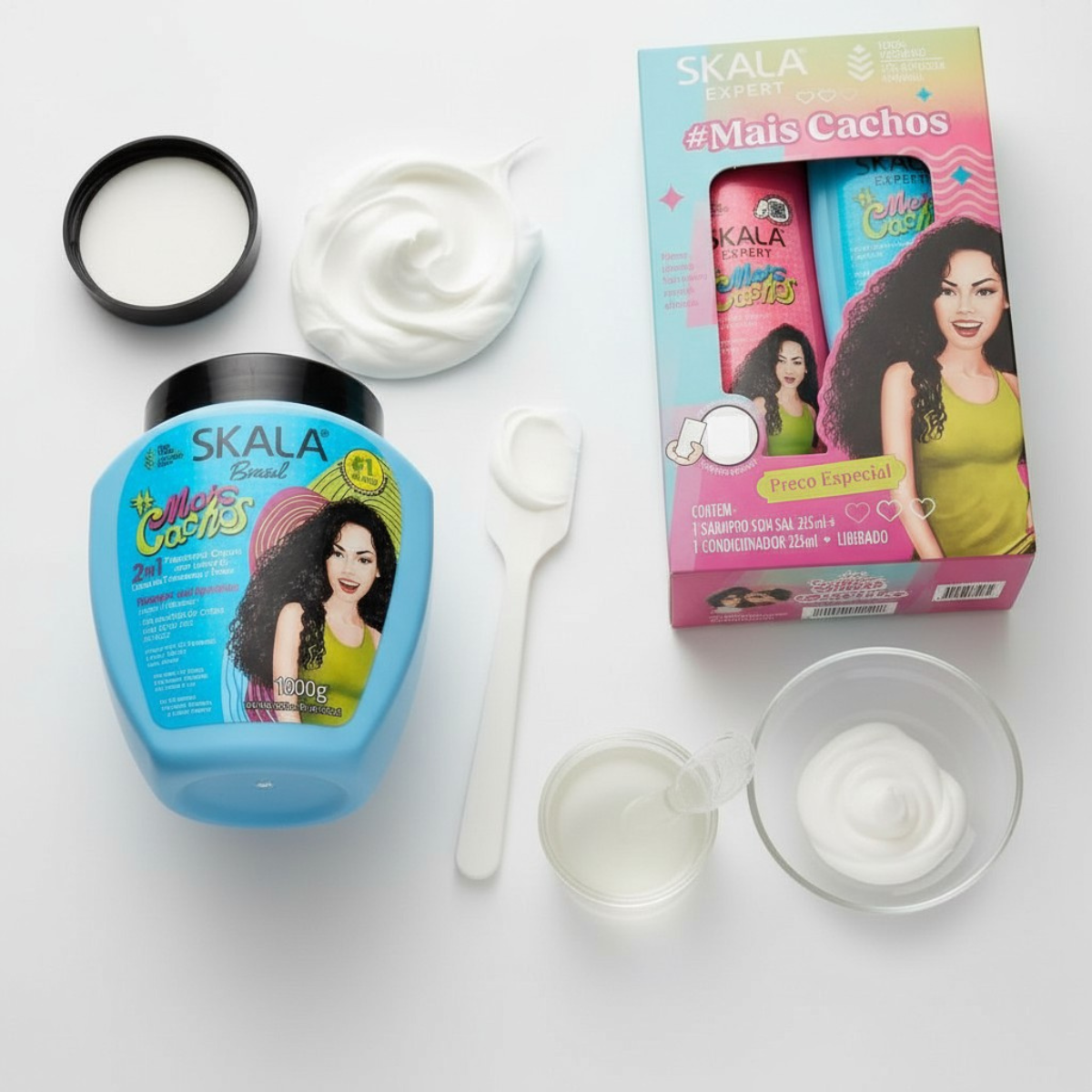 Skala Mais Cachos Kit: 2 en 1, Shampoo, Acondicionador | Definición 4