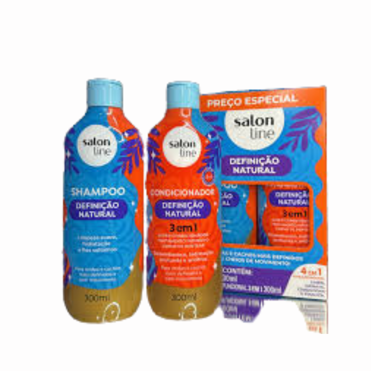 Pack Shampoo y Crema  multifuncional 3 en 1  Definicion Natural  1