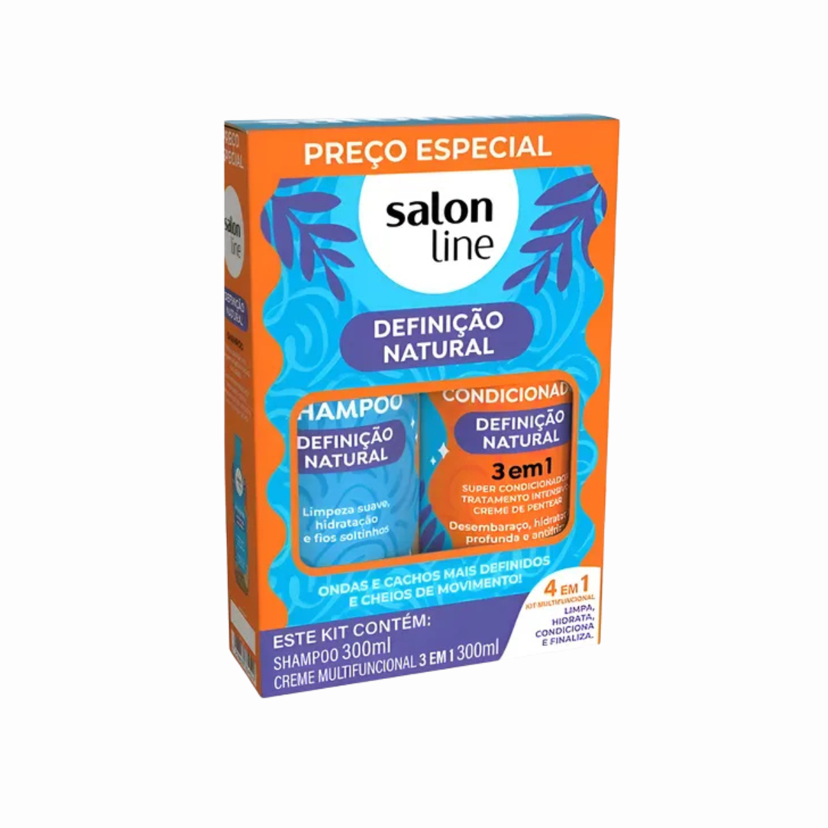 Pack Shampoo y Crema  multifuncional 3 en 1  Definicion Natural  2