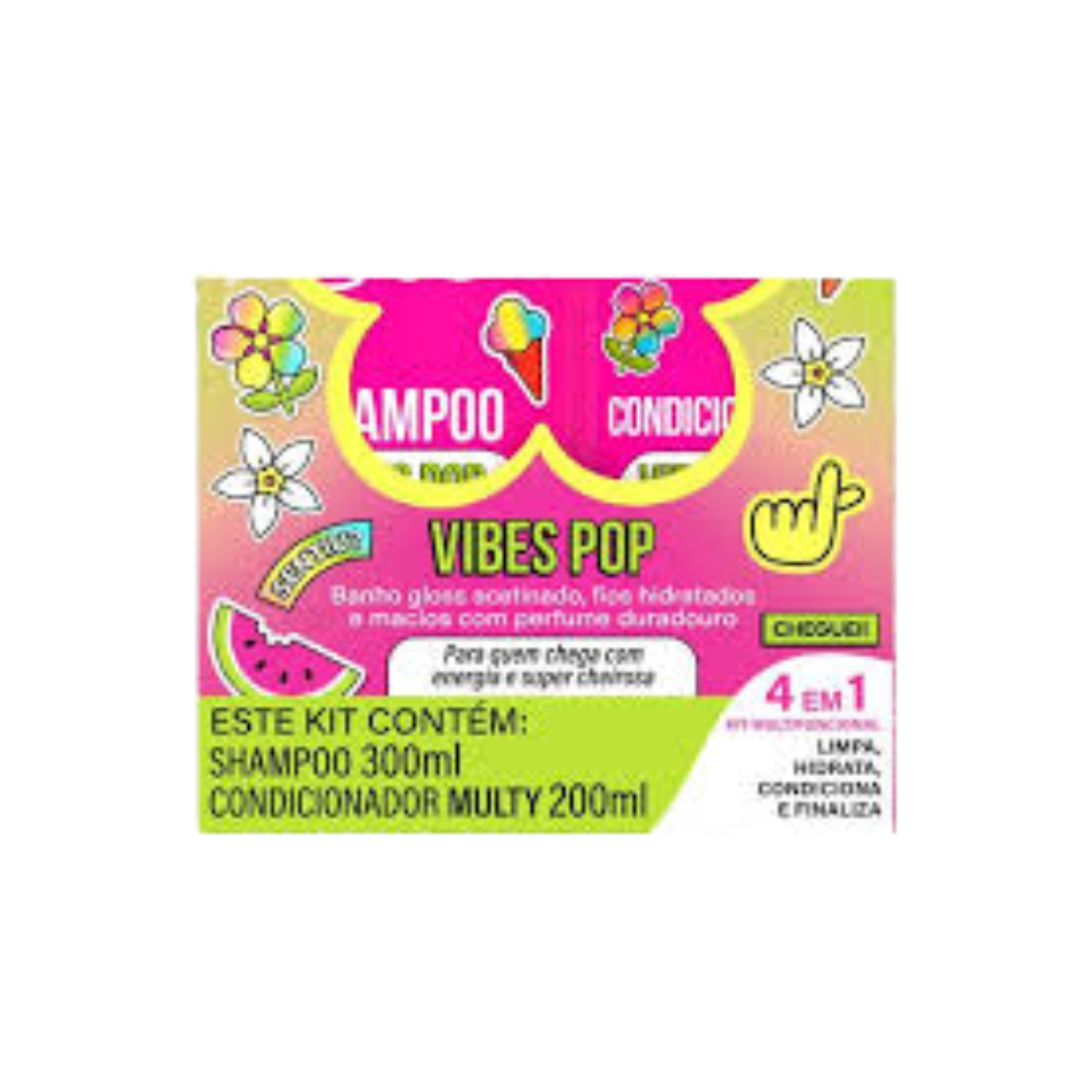 Kit Shampoo 300ml + Condicionador 200ml Xêrosa Vibes Pop 6