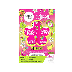 Kit Shampoo 300ml + Condicionador 200ml Xêrosa Vibes Pop