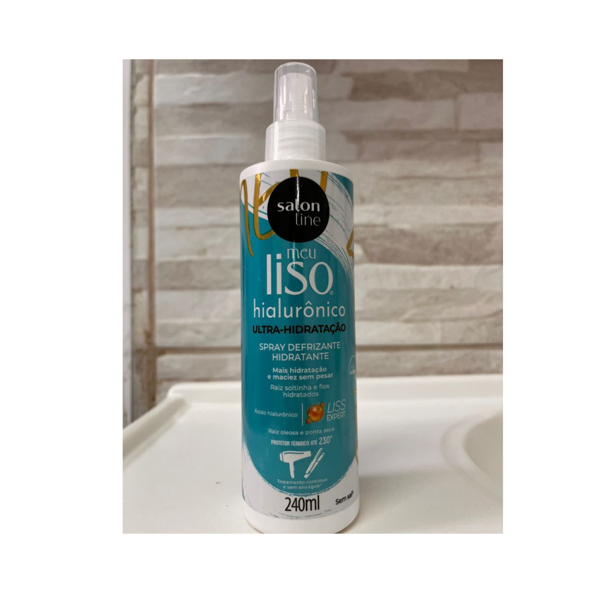 Spray Defrizante Protetor Térmico Meu Liso Hialurônico 240ml 3