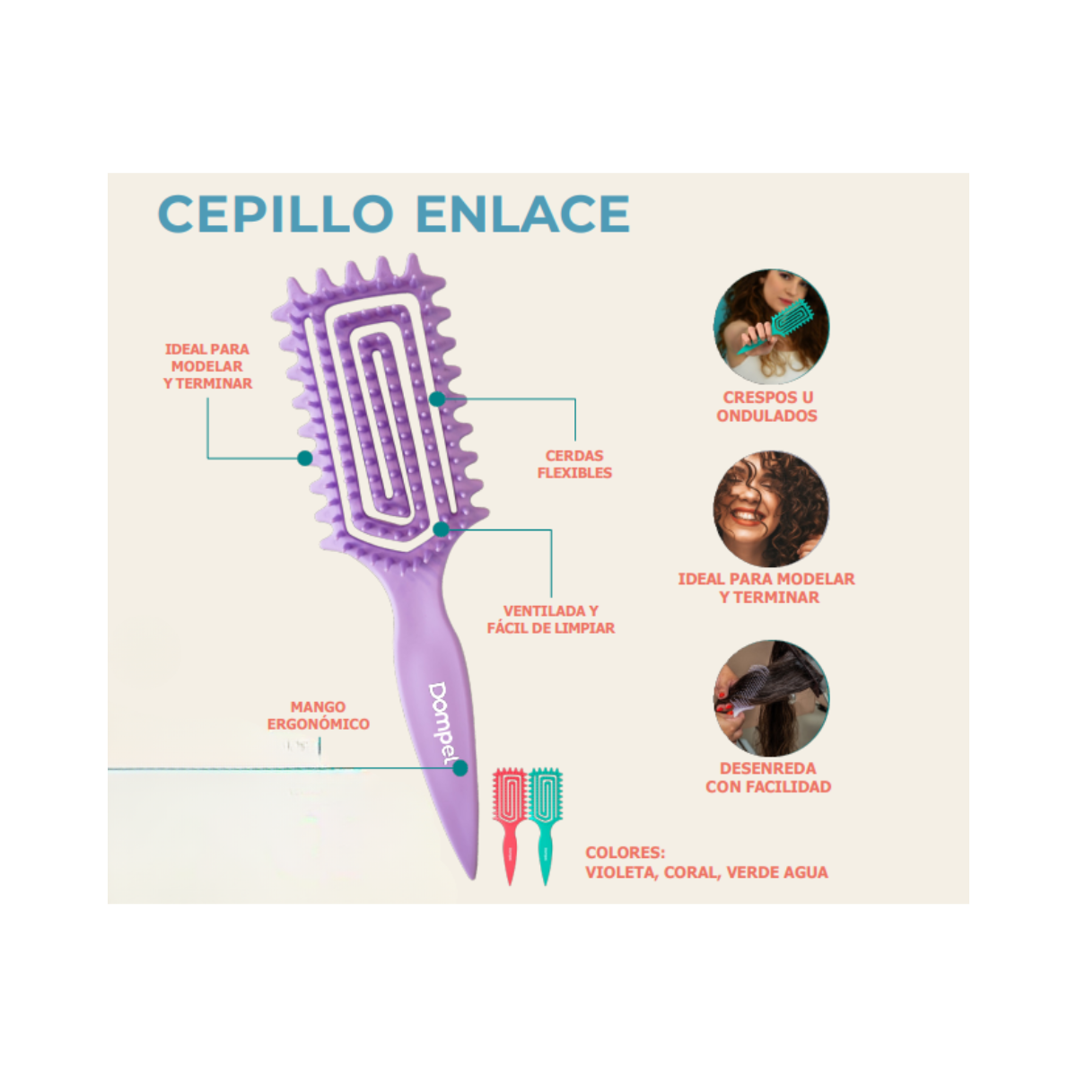 Cepilllo De Enlace Rizos Perfectos  5