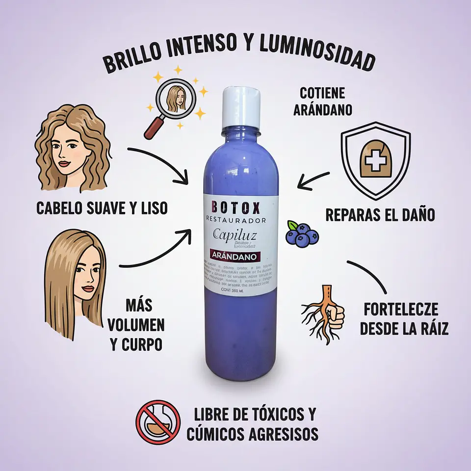 B-tox Restaurador De Arandano Hidratación Profunda y Nutrición 4