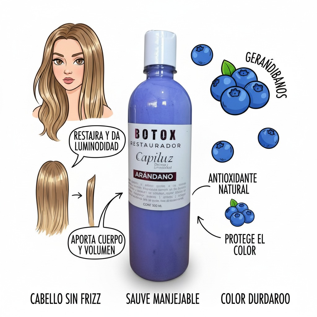 Botox Restaurador De Arandano Hidratación Profunda y Nutrición 6