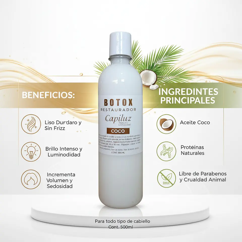 B-tox Restraurador de Coco 500ml 3