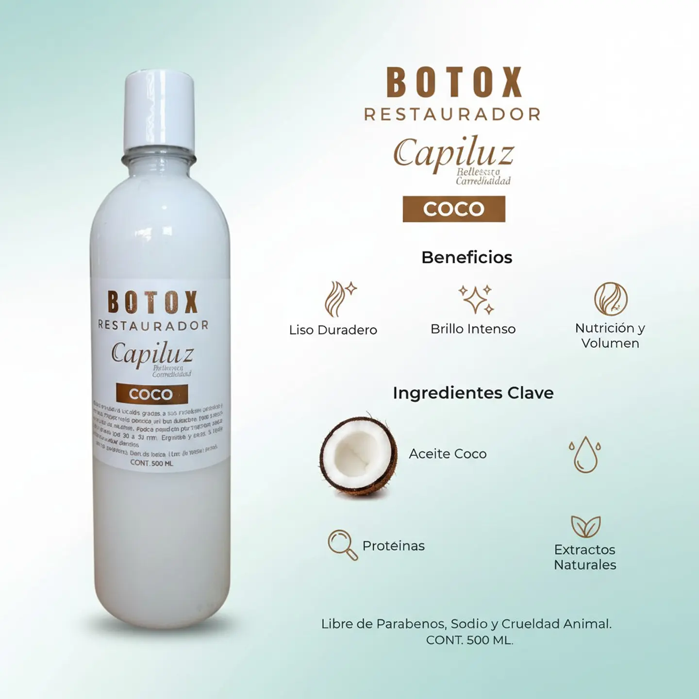 B-tox Restraurador de Coco 500ml 8