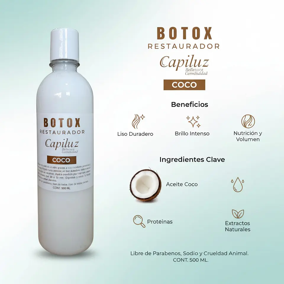 B-tox Restraurador de Coco 500ml 8