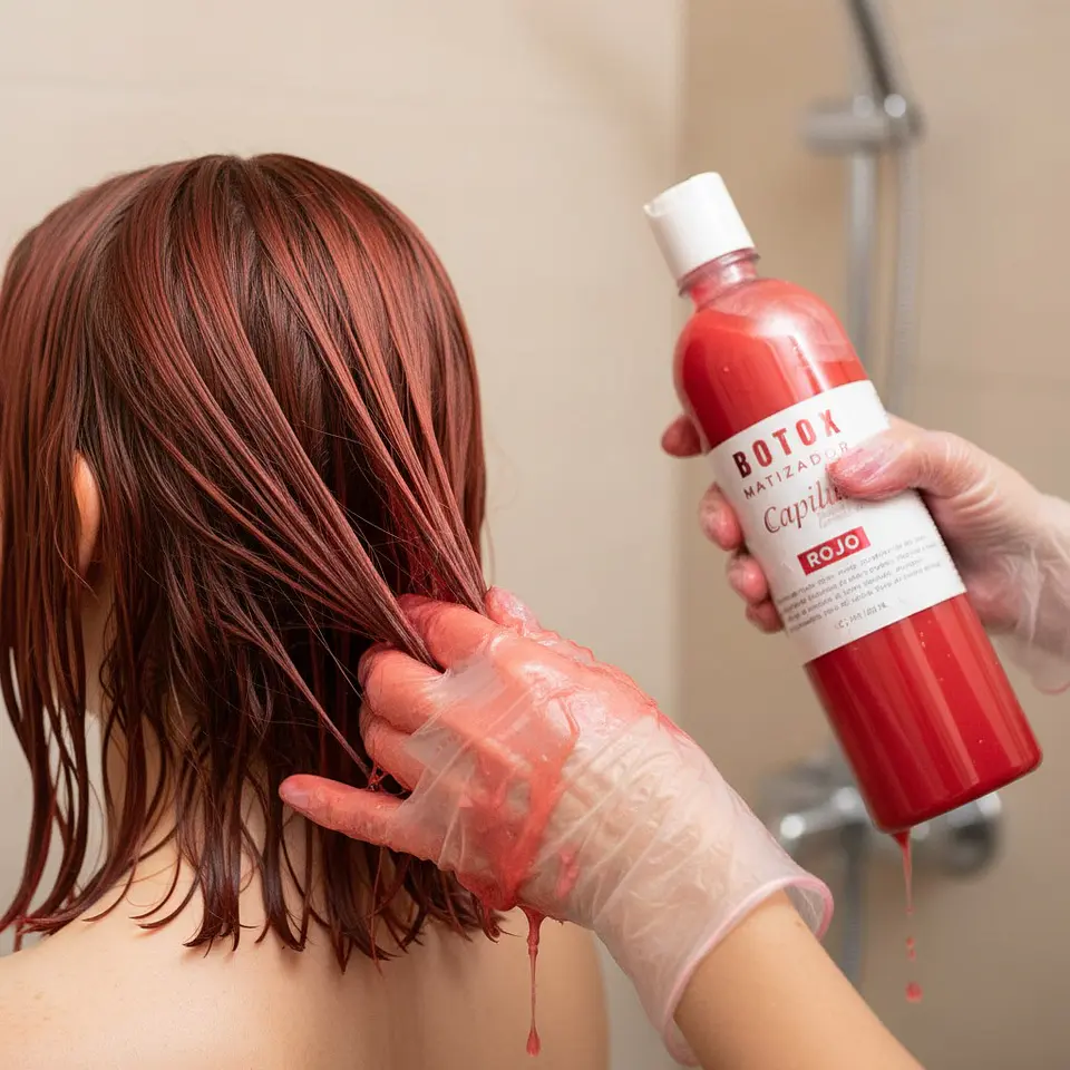 Pack de Shampoo y B-tox Para Cabellos Rojos 9